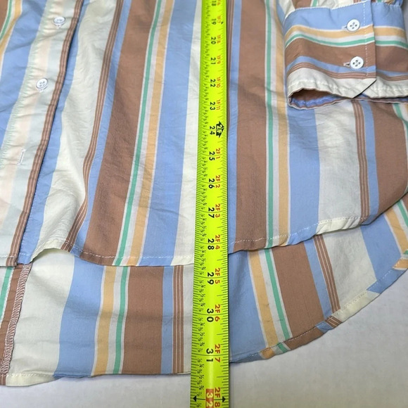 BDG Urban Outfitters Women’s Striped Oversized Button Down Pockets Size Medium - Picture 7 of 9